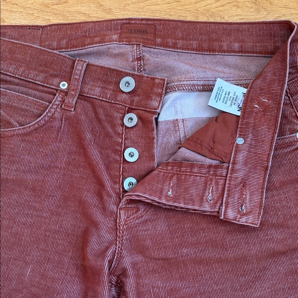EUC Hudson Thin Wale Corduroy Jeans Rust Size 31 X 33 - Picture 5 of 8